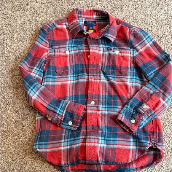 Polo Ralph Lauren Other - Polo by Ralph Lauren Kids Plaid Button-Down Shirt, size 7, NWOT